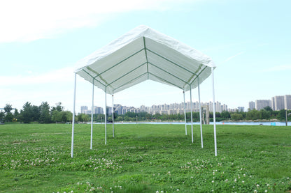 10'x20' Heavy Duty Carport, Canopy Garage, Car Shelter with 10 windows