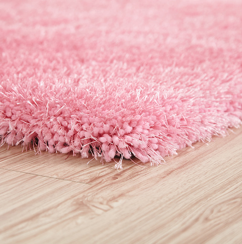 Chubby Shaggy Hand Tufted Area Rug 8' x 11' - Pink