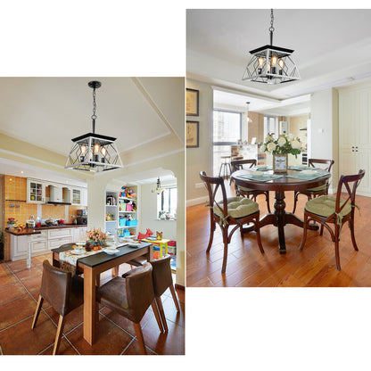 4-Light Farmhouse Chandeliers For Dining Room(No Bulbs)