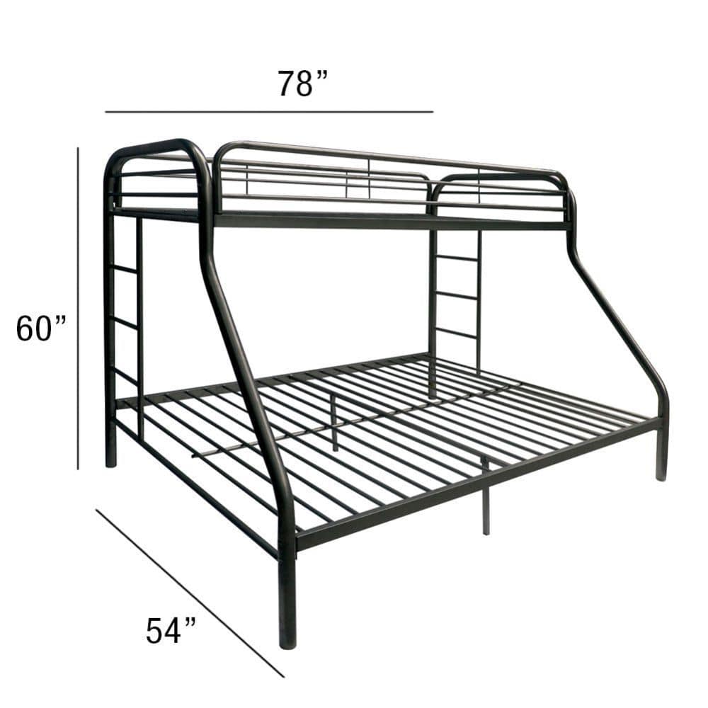 Acme Furniture Bunk Beds Tritan Twin/Full Bunk Bed-Metal Bunk Bed