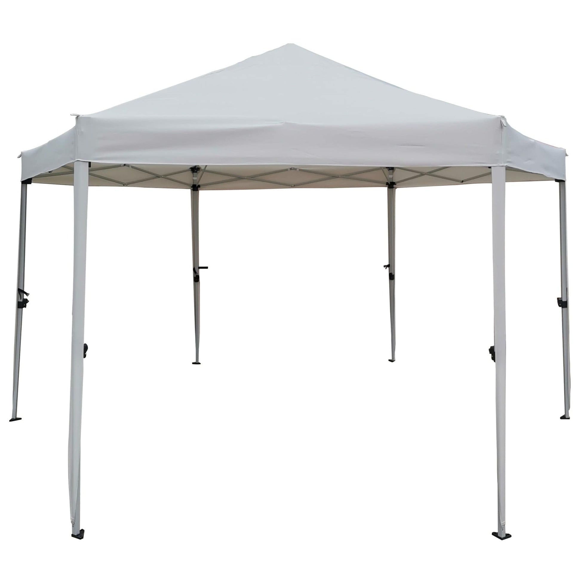 Comfort Living Spaces 13 Ft. W x 13 Ft. D x 9.2ft Pop-Up Gazebo Tent Outdoor Canopy Hexagonal Canopies Gazebos & Pergolas 6 Sided for Patio Garden Backyard Sun Shelter BBQ Garden Events with Strong Steel Frame Storage Bag