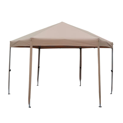 Comfort Living Spaces 13 Ft. W x 13 Ft. D x 9.2ft Pop-Up Gazebo Tent Outdoor Canopy Hexagonal Canopies Gazebos & Pergolas 6 Sided for Patio Garden Backyard Sun Shelter BBQ Garden Events with Strong Steel Frame Storage Bag