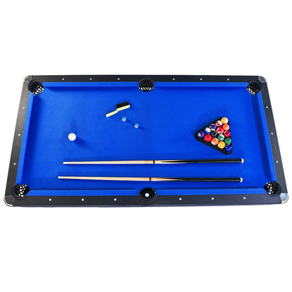 Comfort Living Spaces 6-ft Pool Table with Table Tennis Top - Black with Blue Felt