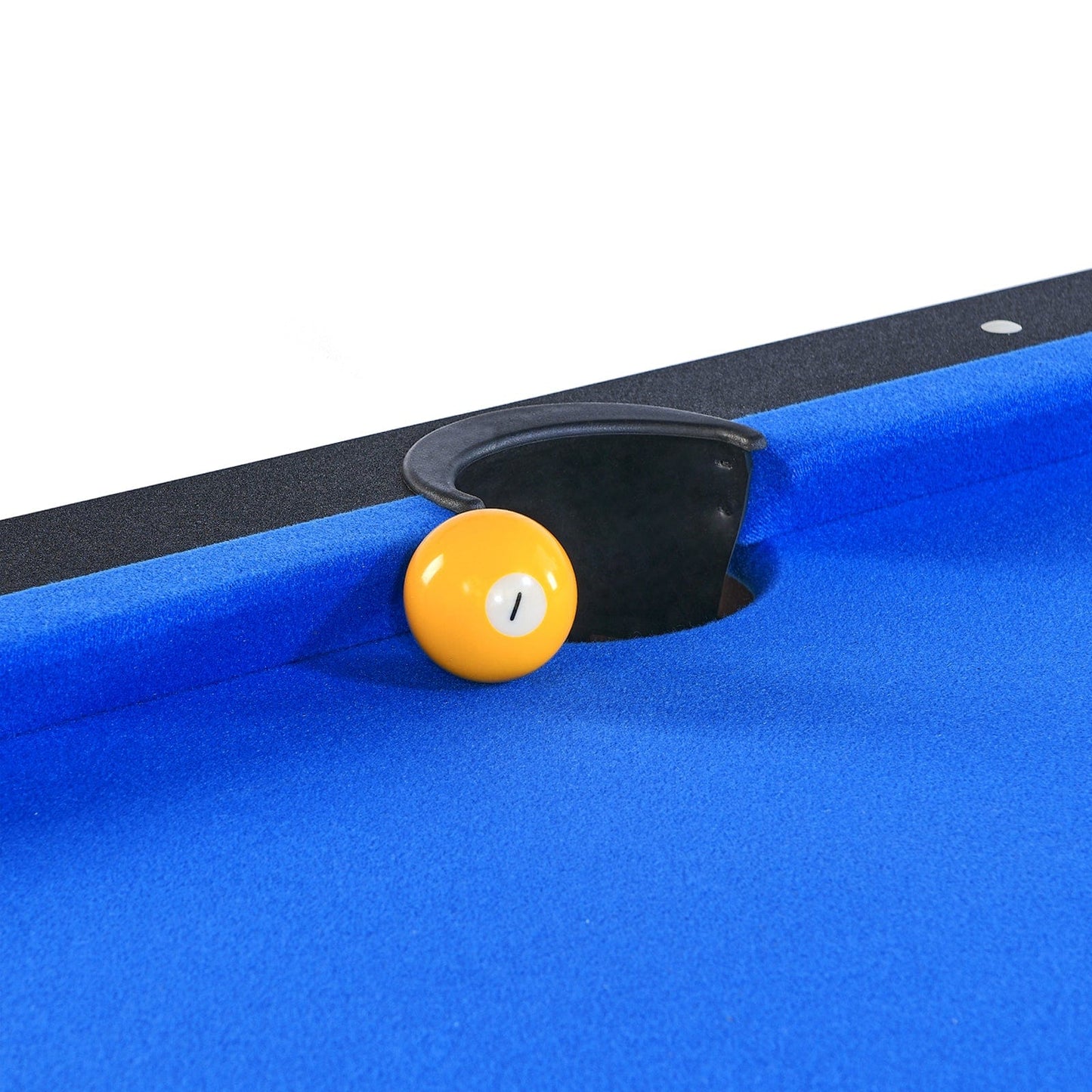 Comfort Living Spaces 6-ft Pool Table with Table Tennis Top - Black with Blue Felt