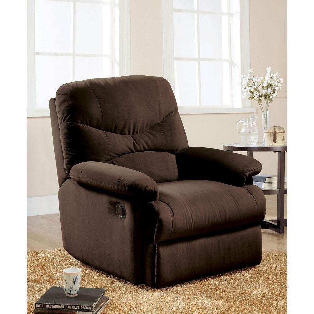 Comfort Living Spaces ACME Arcadia Glider Recliner (Motion) in Chocolate Microfiber 00635