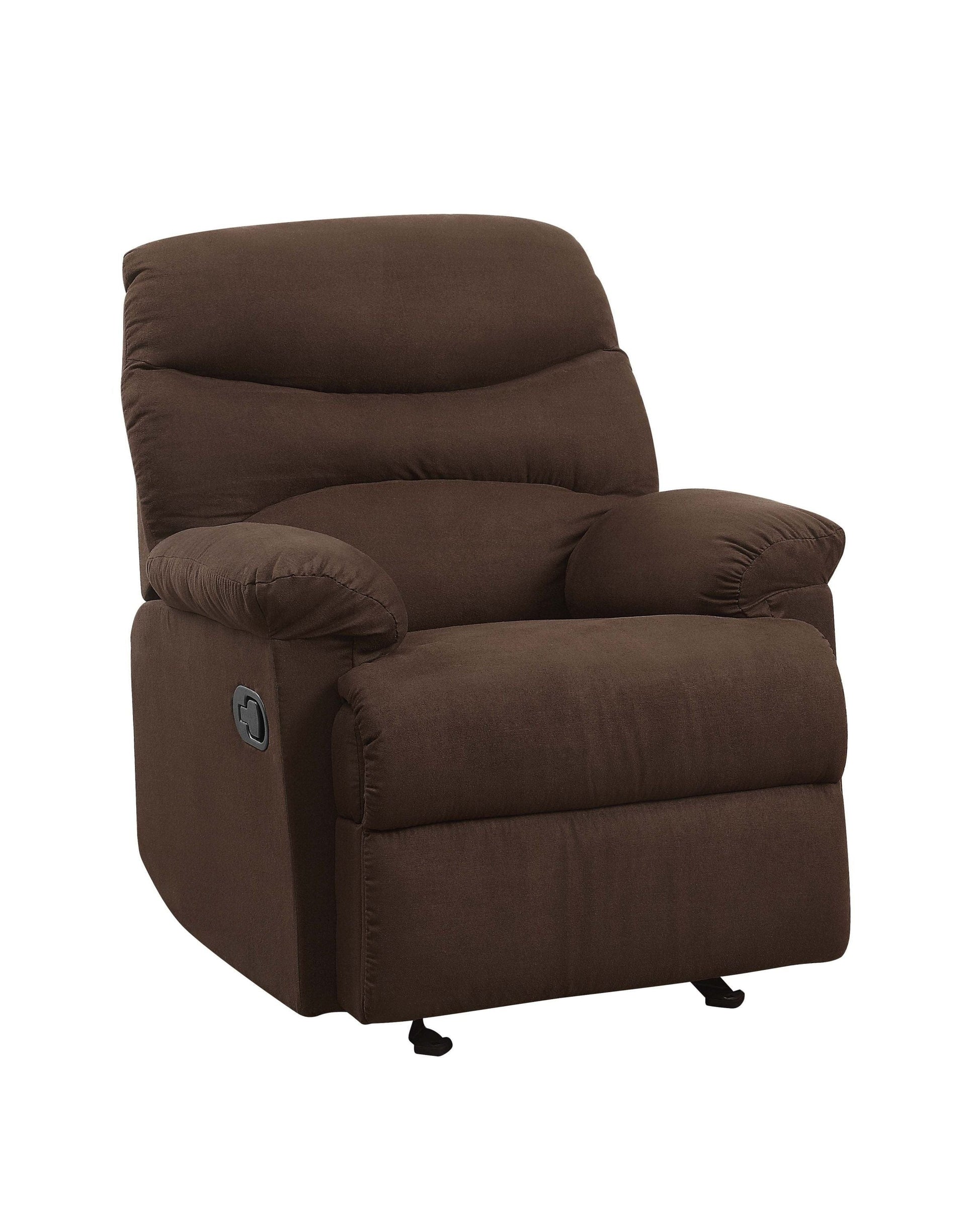 Comfort Living Spaces ACME Arcadia Glider Recliner (Motion) in Chocolate Microfiber 00635