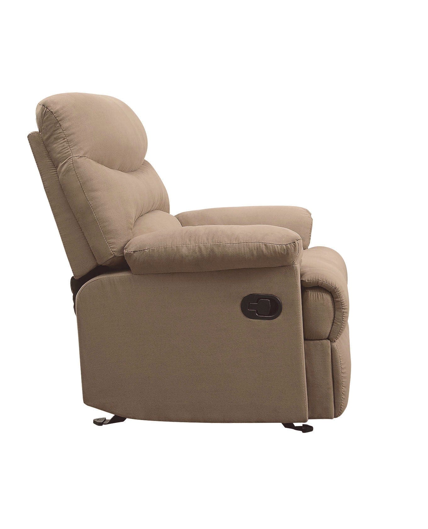 Comfort Living Spaces ACME Arcadia Recliner (Motion) in Light Brown Microfiber 00627