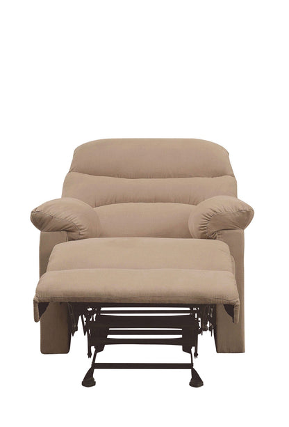 Comfort Living Spaces ACME Arcadia Recliner (Motion) in Light Brown Microfiber 00627