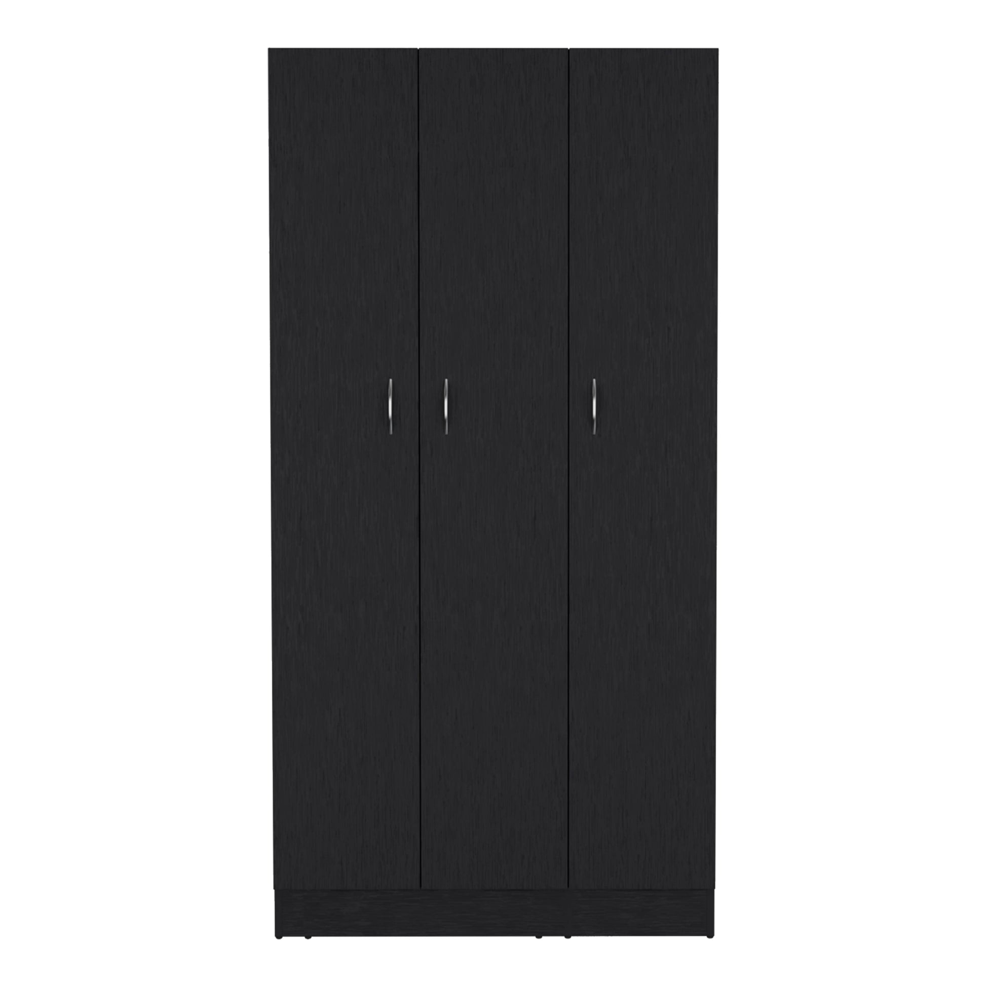 Comfort Living Spaces Armoires DEPOT E-SHOP Westbury Wardrobe Armoire with 3-Doors and 2-Inner Drawers, Black