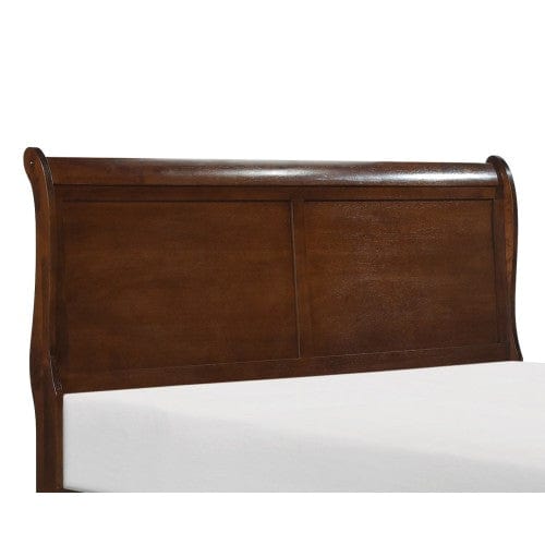 Comfort Living Spaces Bedroom Furniture sets Sleigh Bed-Louis Philippe Style-1pc. Brown Cherry Finish-Traditional Design