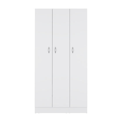 Comfort Living Spaces DEPOT E-SHOP Westbury Wardrobe Armoire with 3-Doors and 2-Inner Drawers, White