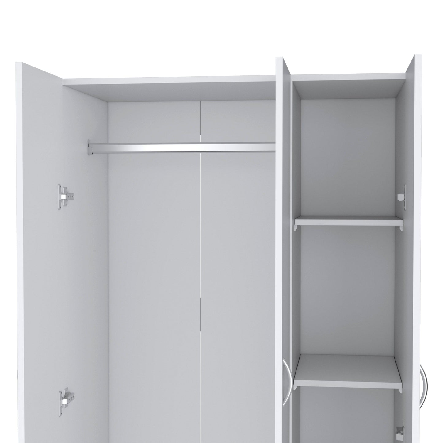 Comfort Living Spaces DEPOT E-SHOP Westbury Wardrobe Armoire with 3-Doors and 2-Inner Drawers, White