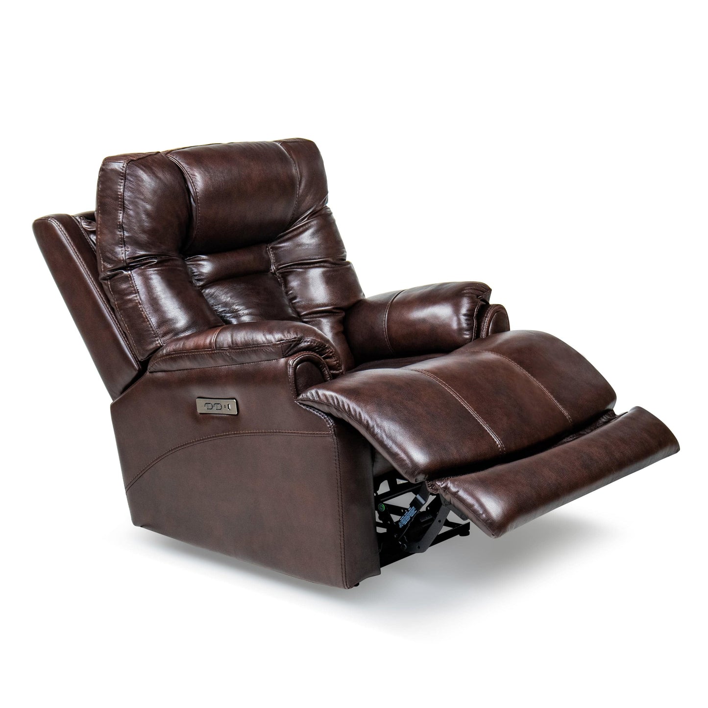 Comfort Living Spaces LYS Genuine leather Chocolate Brown 37.5” Width Zero Gravity Power Recliner with Power Headrest