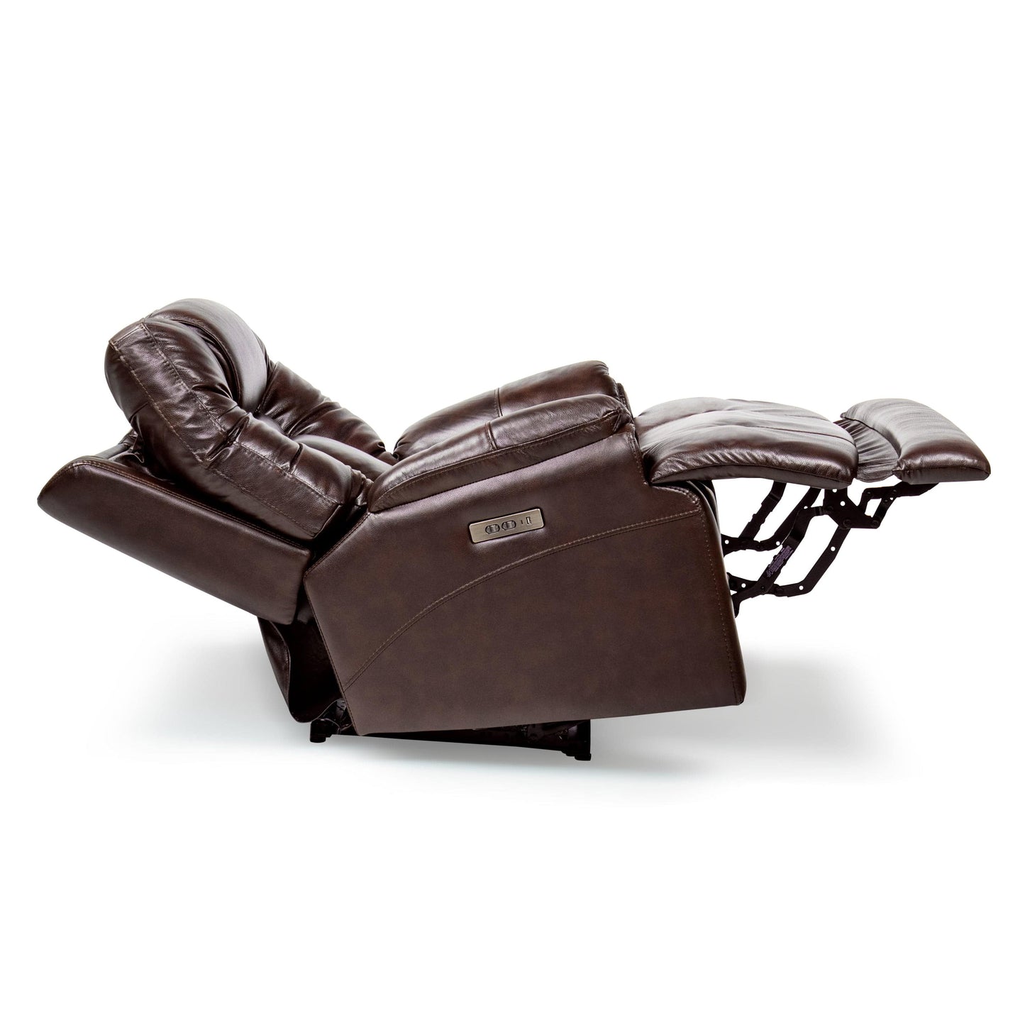 Comfort Living Spaces LYS Genuine leather Chocolate Brown 37.5” Width Zero Gravity Power Recliner with Power Headrest