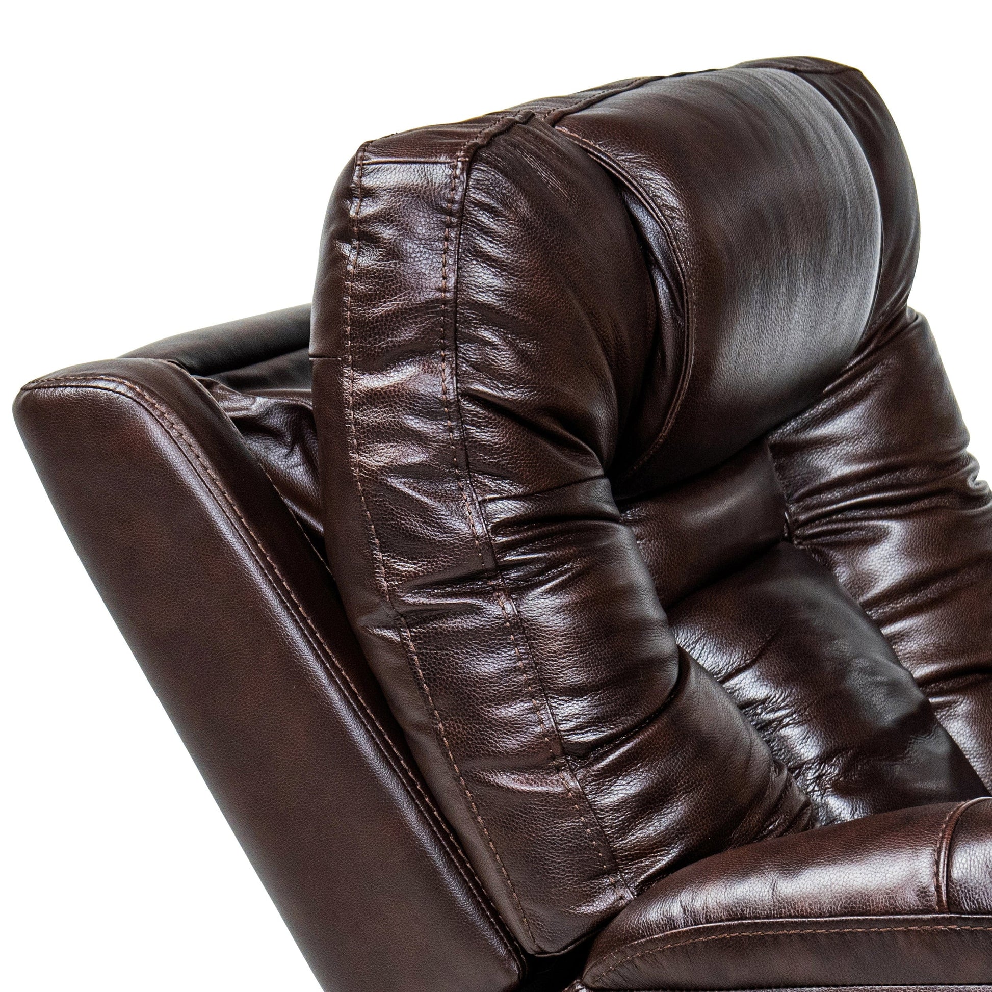 Comfort Living Spaces LYS Genuine leather Chocolate Brown 37.5” Width Zero Gravity Power Recliner with Power Headrest