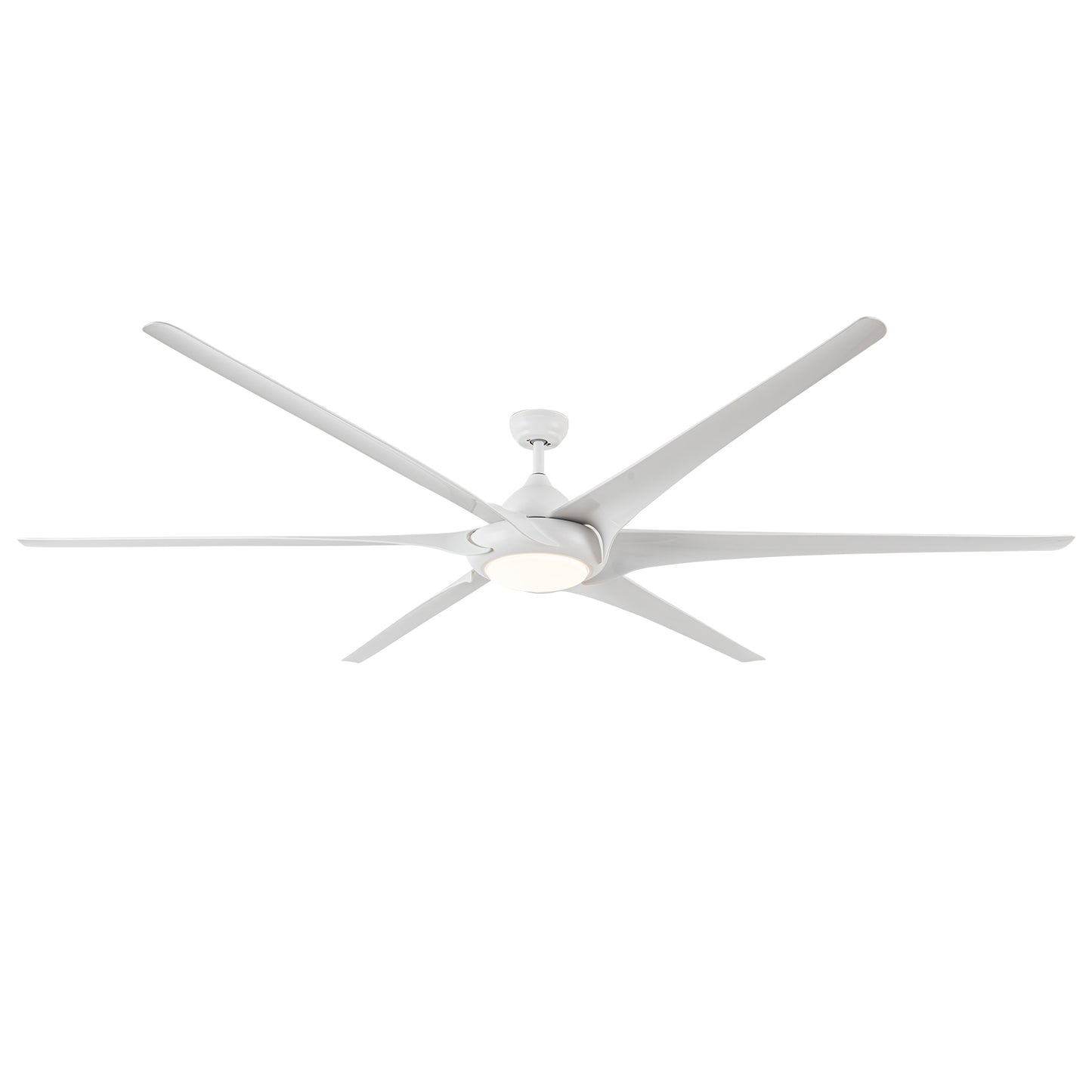 100" Indoor/Outdoor Ceiling Fan With Lights and Remote - Reversible 6 Speed DC Motor - White