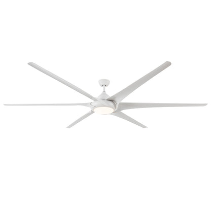 100" Indoor/Outdoor Ceiling Fan With Lights and Remote - Reversible 6 Speed DC Motor - White