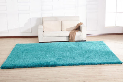 Chubby Shaggy Hand Tufted Area Rug Size 8' x 11' - Teal