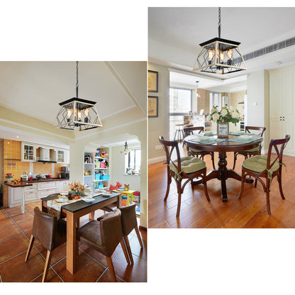 4-Light Farmhouse Chandeliers For Dining Room(No Bulbs)