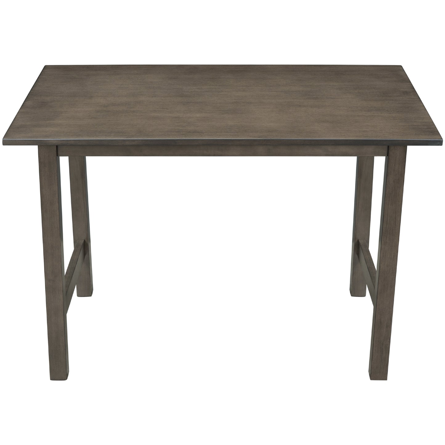 TOPMAX Farmhouse Wood Dining Table for 4, Kitchen Table for Small Places, Gray