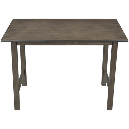 TOPMAX Farmhouse Wood Dining Table for 4, Kitchen Table for Small Places, Gray