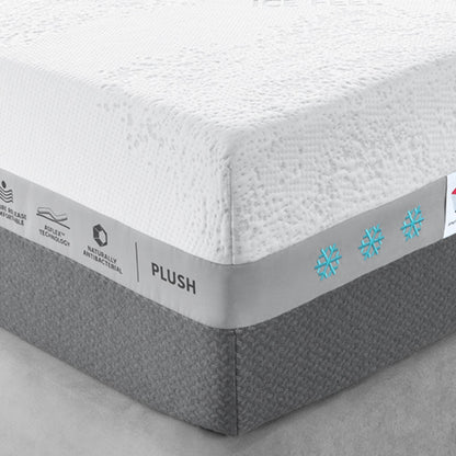 Giga Cooling Hybrid Memory Foam and Innerspring Mattress Primerest Lux Queen, 13.5" Hybrid Latex Like Feel, Ventilated Charcoal Memory Foam with Ice Feel Cooling Knitted Fabric, Plush Comfort and Individually Wrapped Pocketed Coils, Made in USA