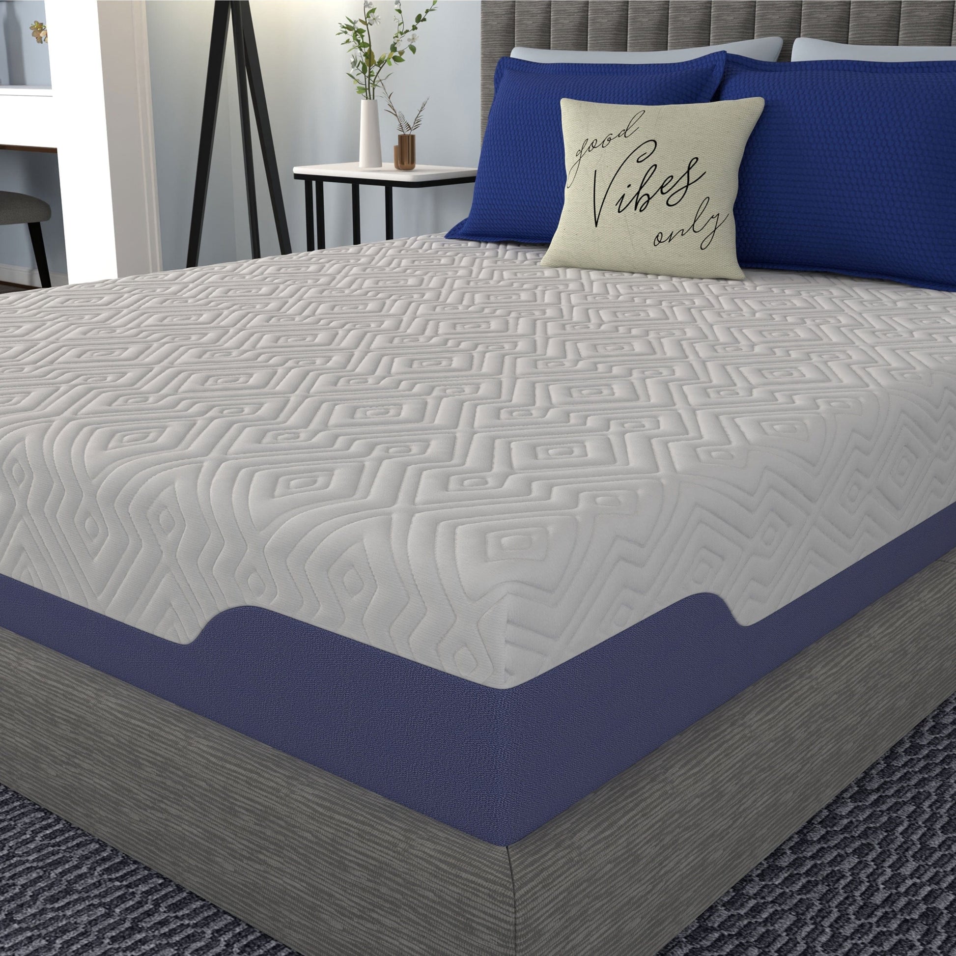 Giga Cooling Hybrid Memory Foam and Innerspring Mattress Vibe 12" Supreme Cooling Hybrid Gel Memory Foam and Innerspring Mattress - Fiberglass Free -Queen