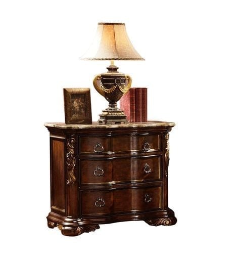 Giga Nightstands Bella Traditional style Night stand made with wood in Dark Walnut