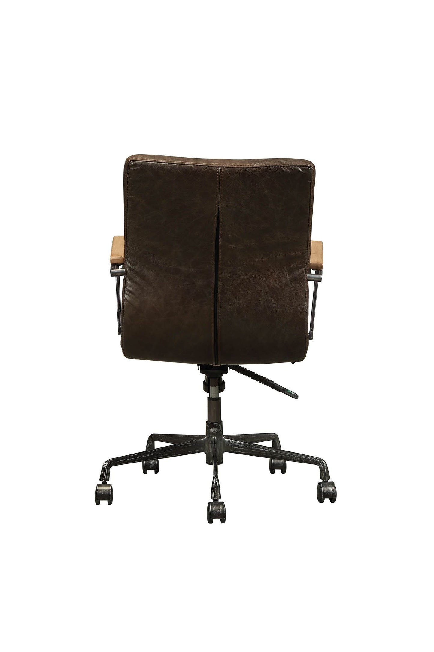 Giga Office Chairs ACME Joslin Office Chair in Distress Chocolate Top Grain Leather 9202