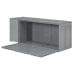 GigaCloud Murphy Beds Queen Size Murphy Bed with Rotable Desk-Wall Bed for Space Saving Design-No Box Spring Needed-Gray