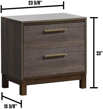 GigaCloud Nightstands Antique Gray Bedroom Furniture Nightstand